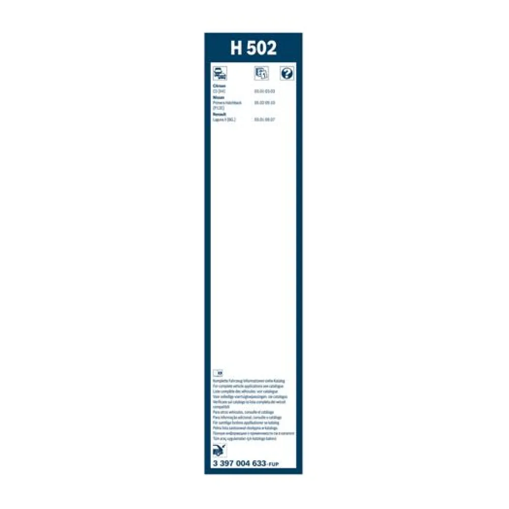 BOSCH BALAI D'ESSUIE GLACE ARRIERE H502 X1