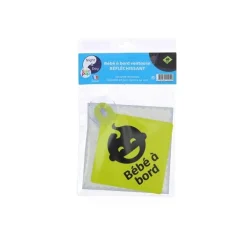IMPEX BEBE A BORD JAUNE REFLECH VENTOUSE