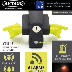 ARTAGO Bloque volant et alarme intelligente -