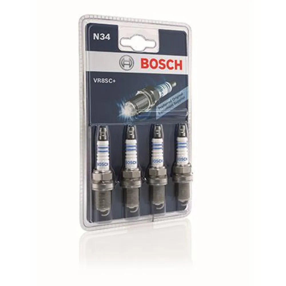 BOSCH VR8SC+ (N34) - Bougie d'allumage Nickel - Jeu de 4