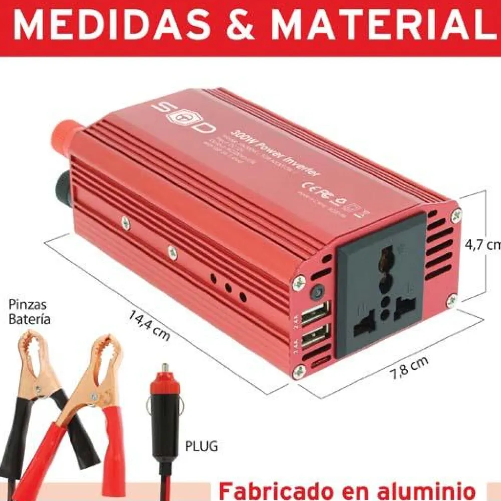 SWISS DRIVE Convertisseur 12v/230v 300w - SWISSDRIV