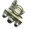 PLANET LINE Cosse batterie double anneau  "positive" -
