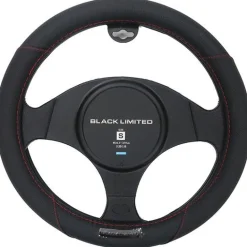 AUTOBACS QUALITY COUVRE-VOLANT CUIR SURP ROUGE -