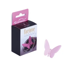 AUTOBACS QUALITY Désodorisant forme papillon - senteur Pink Garden - grille de ventilation voiture -