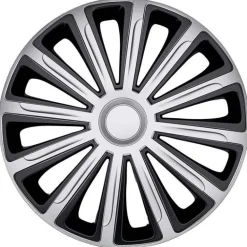 CAR+ 4 enjoliveurs Alaska 14 pouces Noir/Argent