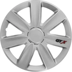 CAR+ 4 enjoliveurs VR 15 pouces Carbone/Argent