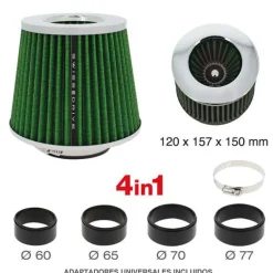 RACESPORT FILTRE A AIR UNIVERSELLE AVEC 4 BAGUES "STREAM AIR" - AIRSTGR -