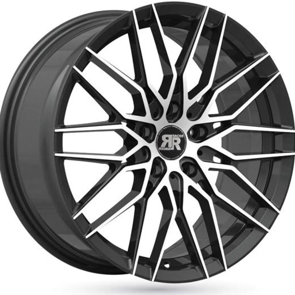 RACER Jante alu RAPTOR NOIR BRILLANT FACE POLIE 7x16 pouces 4x35 ET60.1