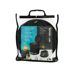 ANIMALS&CA KIT PLIABLE SAC A CROQUETTES 4KG + ECUELLE