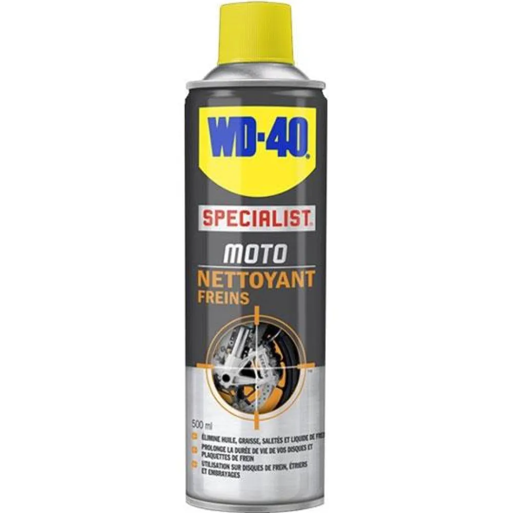 WD40 NETTOYANT FREINS 500ML - SPRAY33061 -
